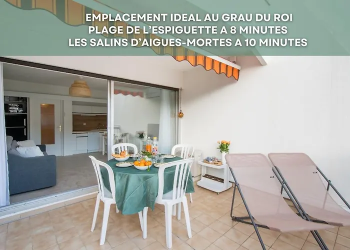 Le Cormoran Air-climatise-parking-vue Marina-plage *