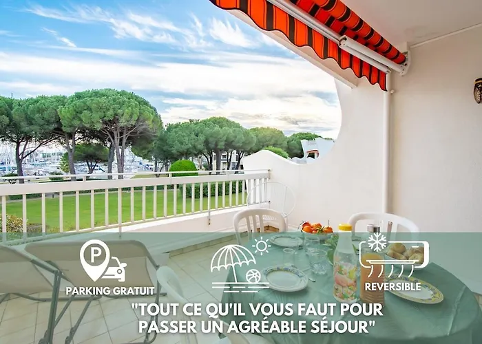Le Cormoran Air-climatise-parking-vue Marina-plage Apartamento *